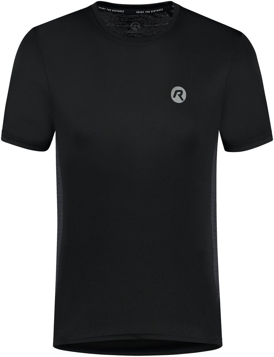 Rogelli Core Laufshirt Herren – Sportshirt Kurzarm – Schwarz – Größe 3XL