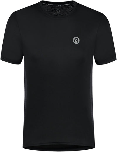 Rogelli Core Laufshirt Herren – Sportshirt Kurzarm – Schwarz – Größe 3XL