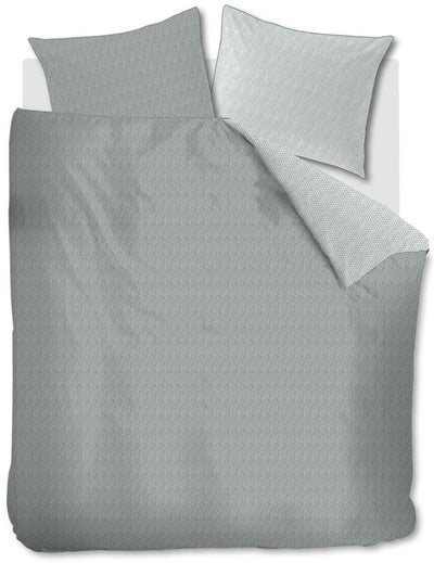 Riviera Maison gedrehter Bettbezug – Einzelbett – 140 x 200 220 – Graugrün