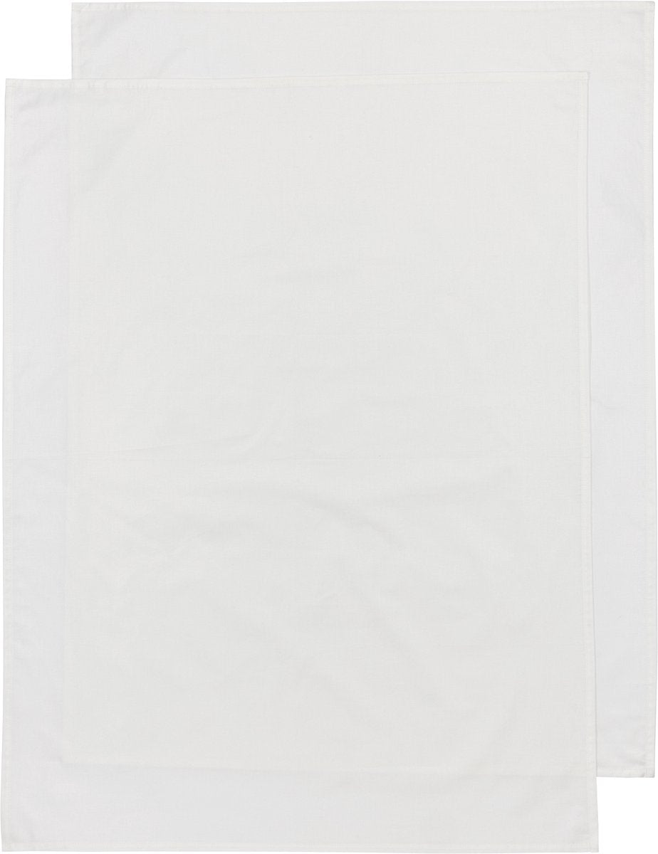 Meyco Baby-Uni-Bettlaken – 2er-Pack – gebrochenes Weiß – 75 x 100 cm – 0,3 Tog