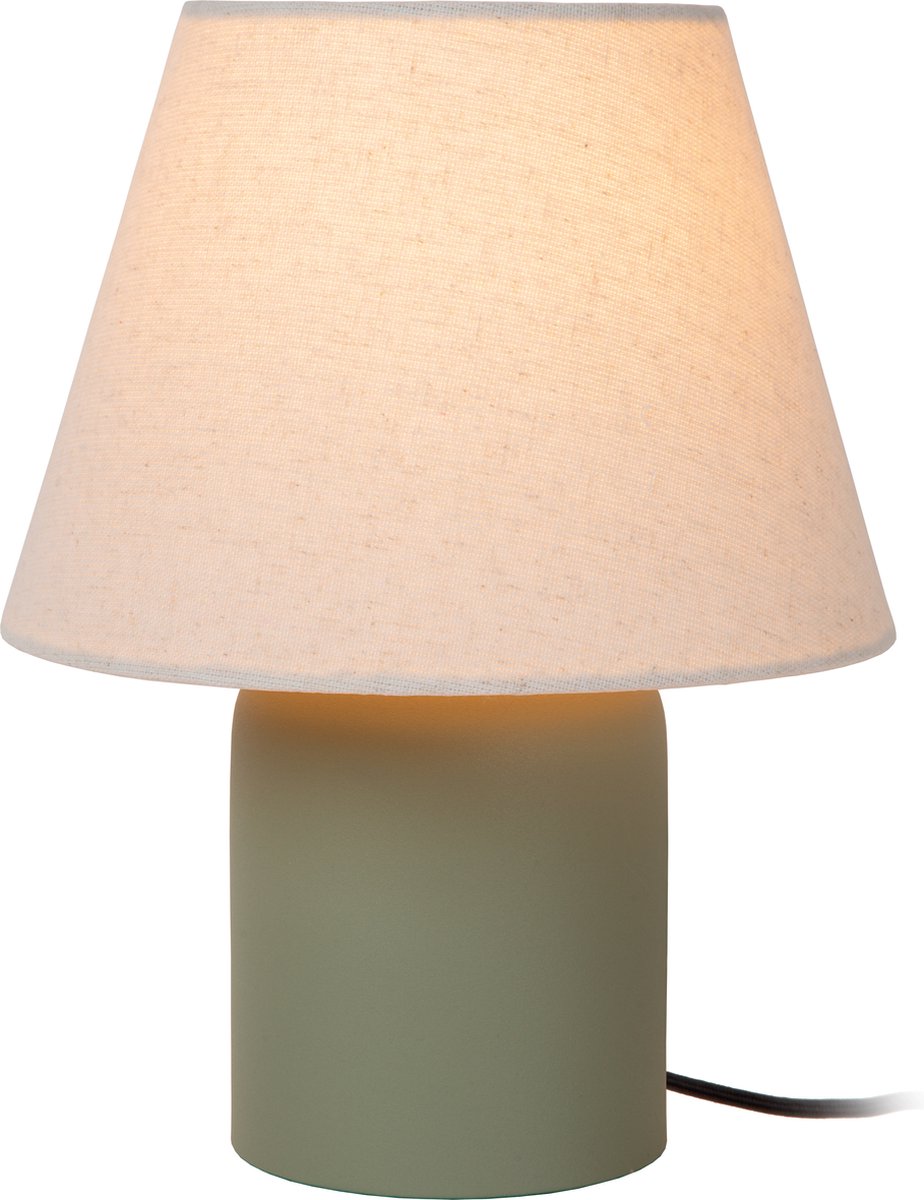 Lucide Macia - Tischlampe - 1xE14 - Grün - Japandi