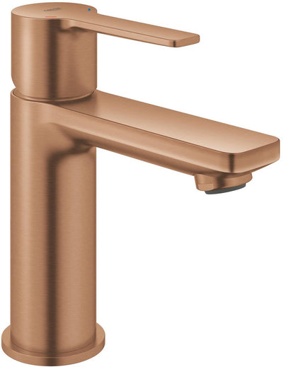 Grohe lineare neue XS-Size-Waschtischarmatur – Push-Open – Ecojoy – Fastfixation Plus – gebürsteter warmer Sonnenuntergang