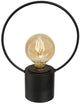 Atmosphera LED-Lampe – Schwarz – Metall – ohne Kabel – H27,5 cm – Vintage – Tischlampe Nachtlampe