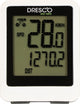 Dresco kabelloser Fahrradcomputer – 12 Funktionen – großes Display – Scan-Funktion – spritzwassergeschützt – inkl. (CR2032) Batterien - Uhr (12 oder 24 Stunden) - Start-Stopp-Automatik - Hintergrundbeleuchtung - inkl. Montagematerial - weiß