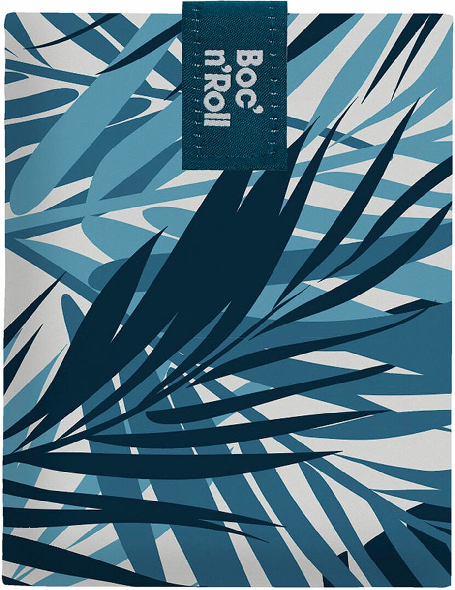 Markenloser Sans-Marque-Brotkasten Roll'eat Boc'n'Roll Essential Jungle Blue (11 x 15 cm)