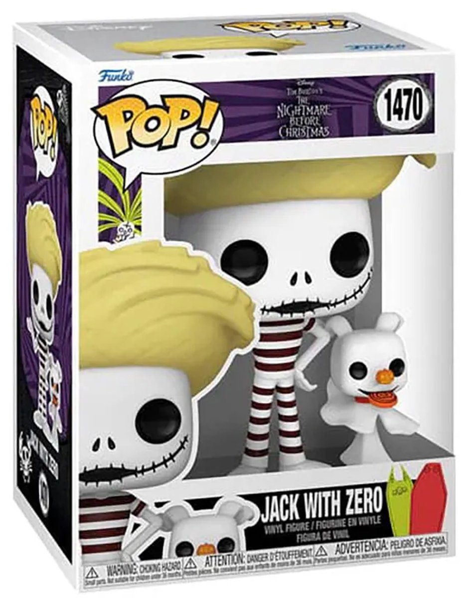Funko! Funko-Pop! 1470 – Jack with Zero Beach – Albtraum vor Weihnachten
