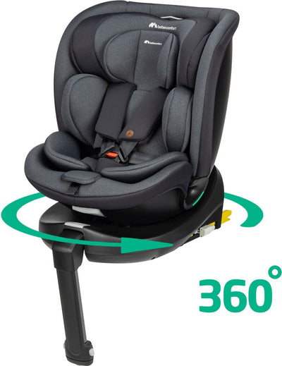 Bebeconfort evolufix plus 360 i-size – Autositz – schwarz getönt – von der Geburt bis zum 12. Lebensjahr