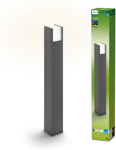 Philips LED Philips Arbor Gartenmast – ultraeffizient – Anthrazit – 4,3 W