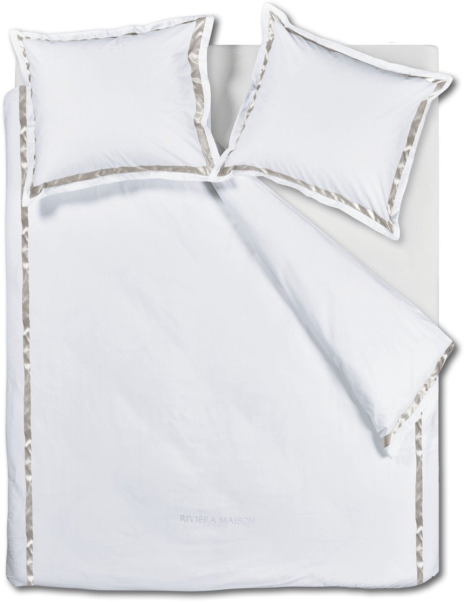 Riviera maison rivièra maison whisper Bettbezug – Einzelbetten – 240 x 200 220 cm – weiß