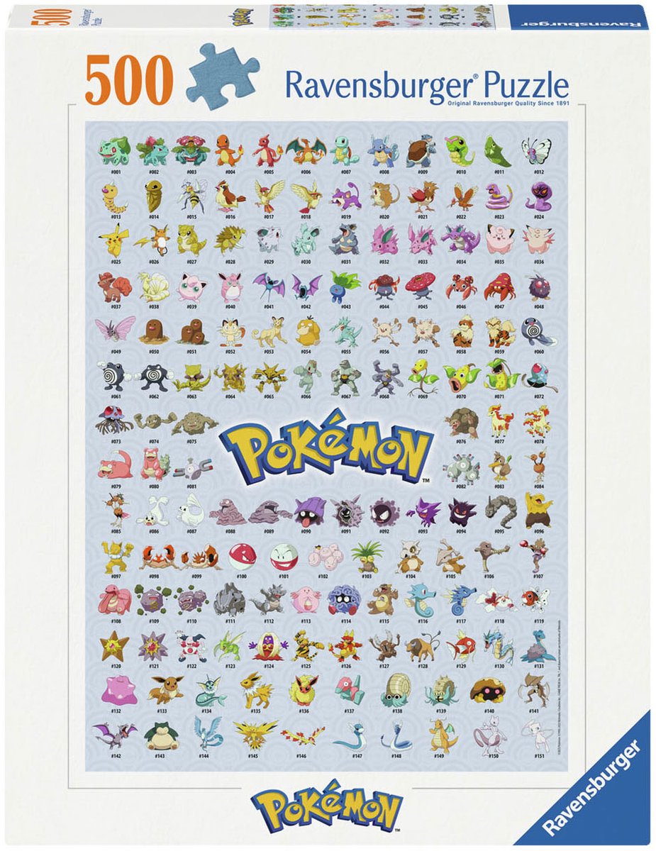 Ravensburger Jigsaw Puzzle Pokémon, 500st.