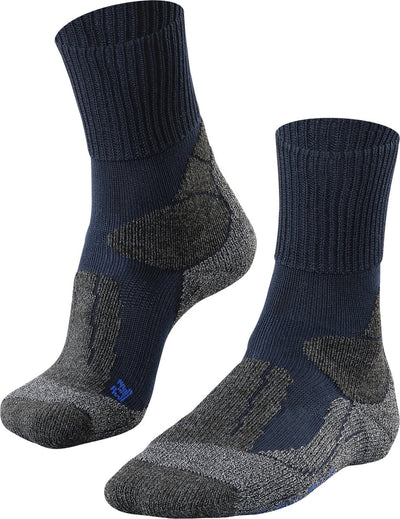 Falke TK1 Cool Anti-Blister Wandersocken aus dickem Lyocell-Funktionsmaterial Herren Blau - Größe 39-41