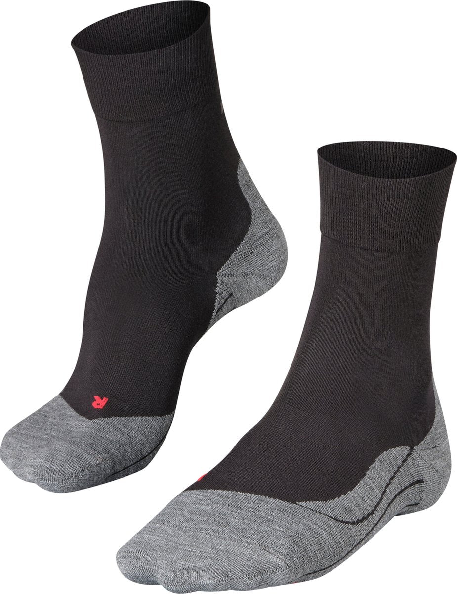 Falke ru4 Anti-Blister Baumwoll-Funktionsmaterial Laufsocken Damen Schwarz – Größe 37-38