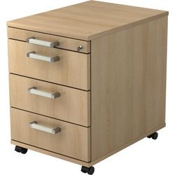 Bach mobiler Schubladenschrank Hammerer VAC30 Eiche Selbstmontage abschließbar