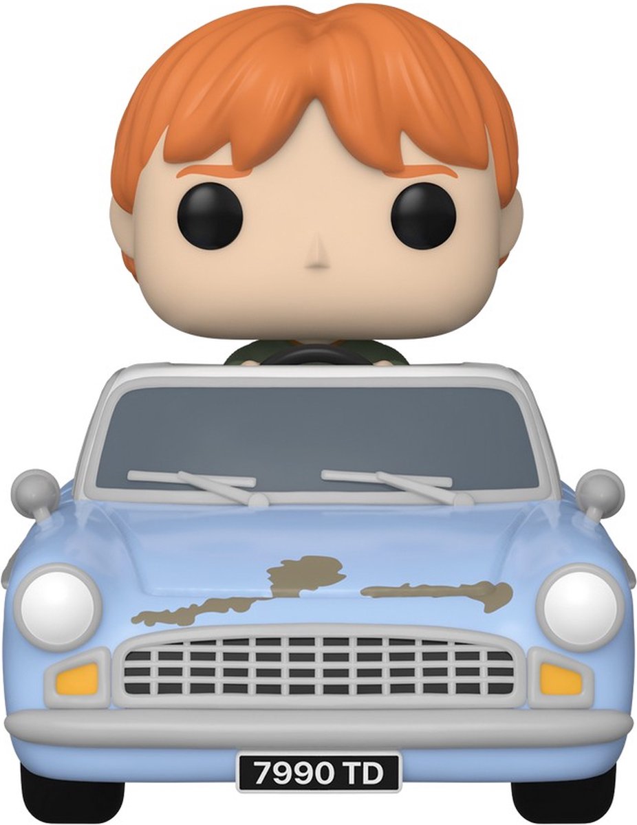 Funko Harry Potter Sammelfigur Pop! Rides Vinyl – Kammer des Schreckens Jubiläum – Ron mit Auto 15 cm mehrfarbig