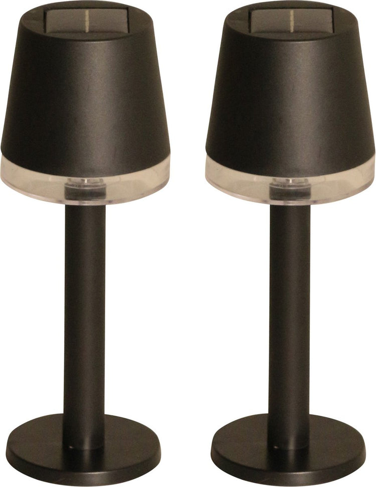 Luxform - 2x Solar-Tischlampe - Cala d'Or - LED - angetrieben durch Solarenergie - Set mit 2 Stück