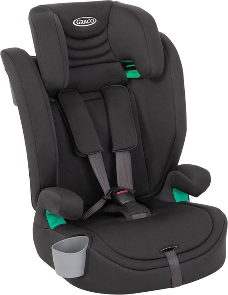 Graco Eldura R129 – midnight – 2-in-1-Autositz – von 76 bis 150 cm (ca. 15 Monate bis 12 Jahre)