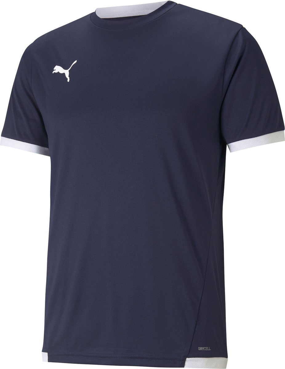 Puma Teamliga Trikot Herren Sportshirt – Peacoat – Weiß