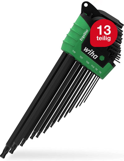 Wiha Stiftschlüsselsatz im Ergostar-Halter Torx® Kugelkopf 14-teilig chemisch geschwärzt im Blister - 43847