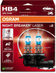 Osram Night Breaker Laser – Halogenlampe – HB4 – 150 % helles Licht – 20 % weißer