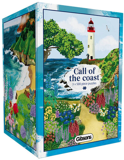 Gibsons – Call of the Coast (von Abby Jacobs) – 3×500 Teile 48×34cm (B×H) – Puzzle für Erwachsene