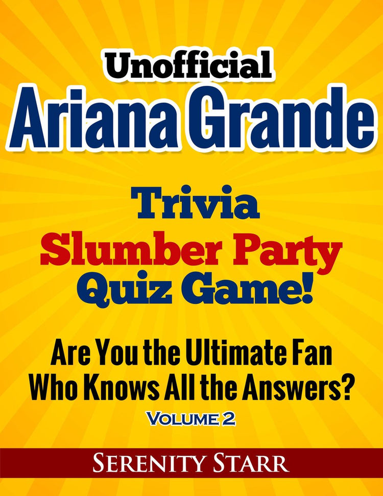 Ty inoffizielles Ariana Grande Trivia Slumber Par Quizspiel Band 2