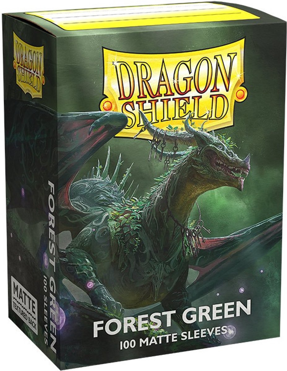 Dragonshield 100 Boxhüllen mattes Waldgrün
