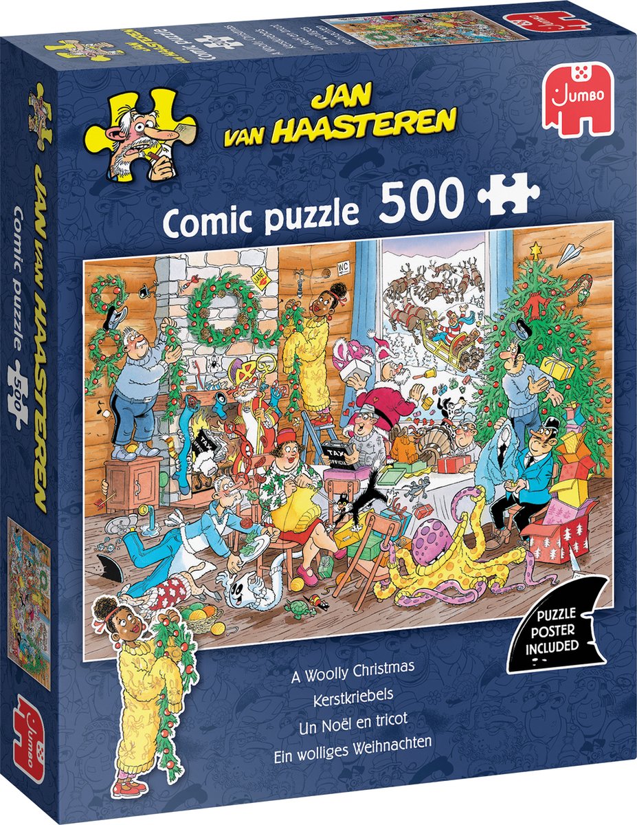 Jumbo Jan van Haasteren Puzzle - Weihnachtszittern - 500 Teile.