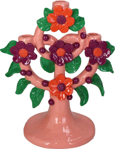 HD Collection Kerzenhalter Blumen Polyresin 27,4x16,2x32,3cm