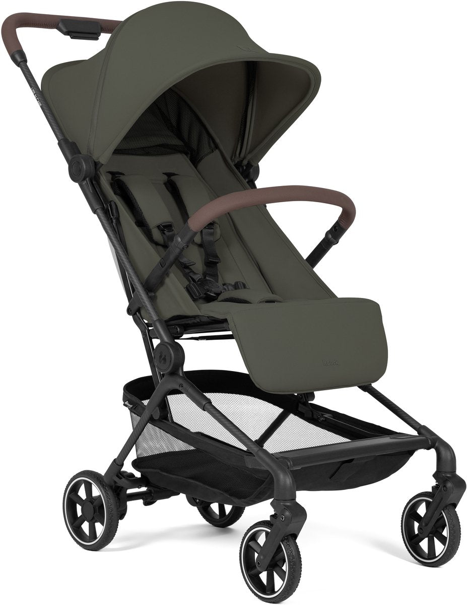 Hauck Lite n Care – Ihr ultraleichter City- und Reisebuggy aus Carbon – nur 5,5 kg – Dunkeloliv