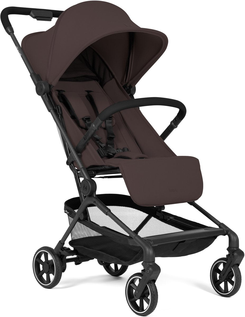 Hauck lite n care – Ihr ultraleichter City- und Reisebuggy aus Carbon – nur 5,5 kg – Choco