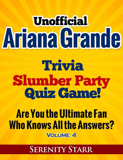 Ty inoffizielles Ariana Grande Trivia Slumber Par Quizspiel Band 4