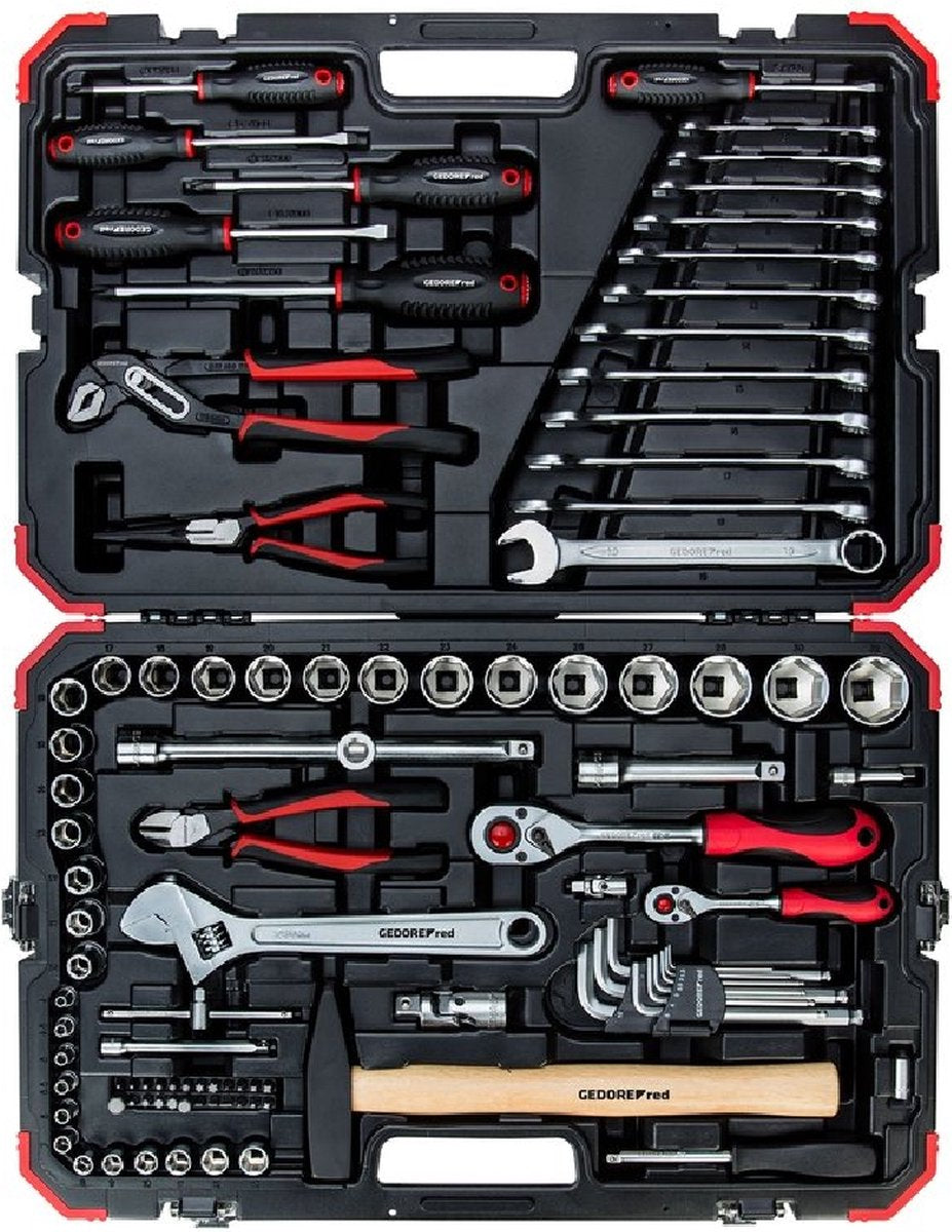 GEDORE RED-DIP-Tasten Set 1 4 + 1 2 Zoll 10-32 mm 100-Stück