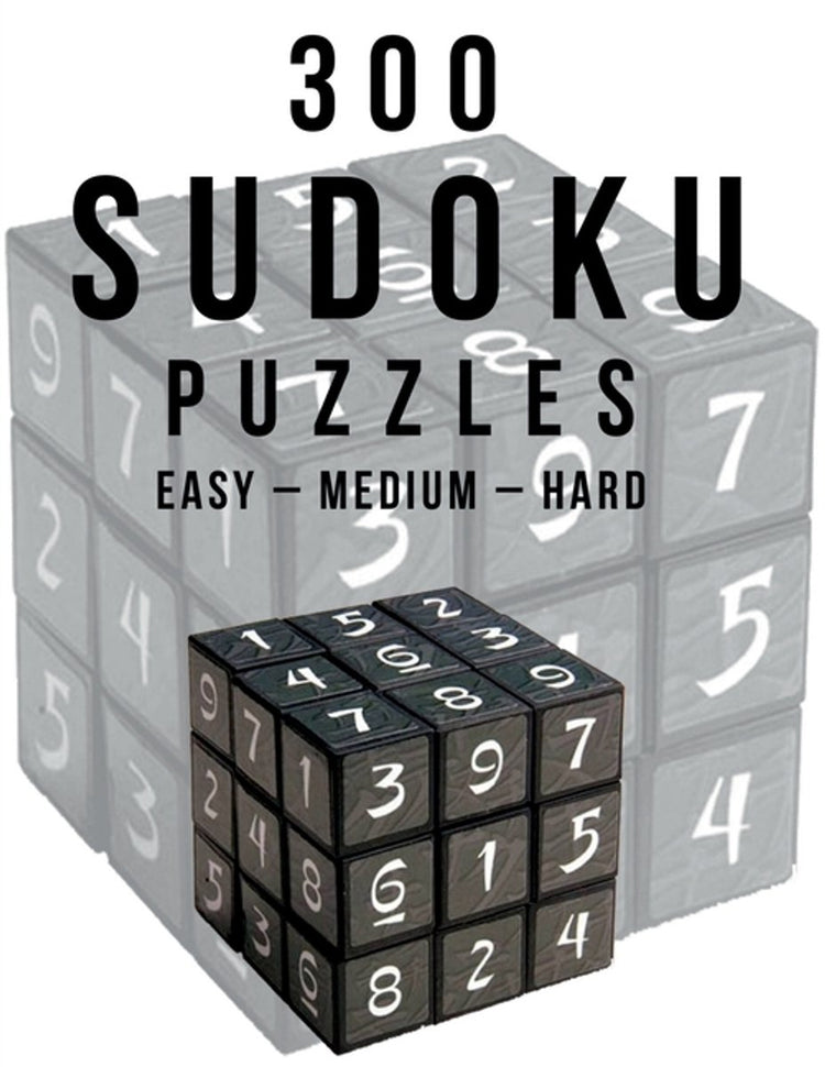 300 Sudoku-Rätsel leicht – mittel – schwer