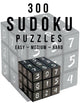 300 Sudoku-Rätsel leicht – mittel – schwer