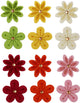 Creativ Company Filzblumen mit Strasssteinen, D 30 mm, Stärke 2,5 mm, 120 Stück 1 Box