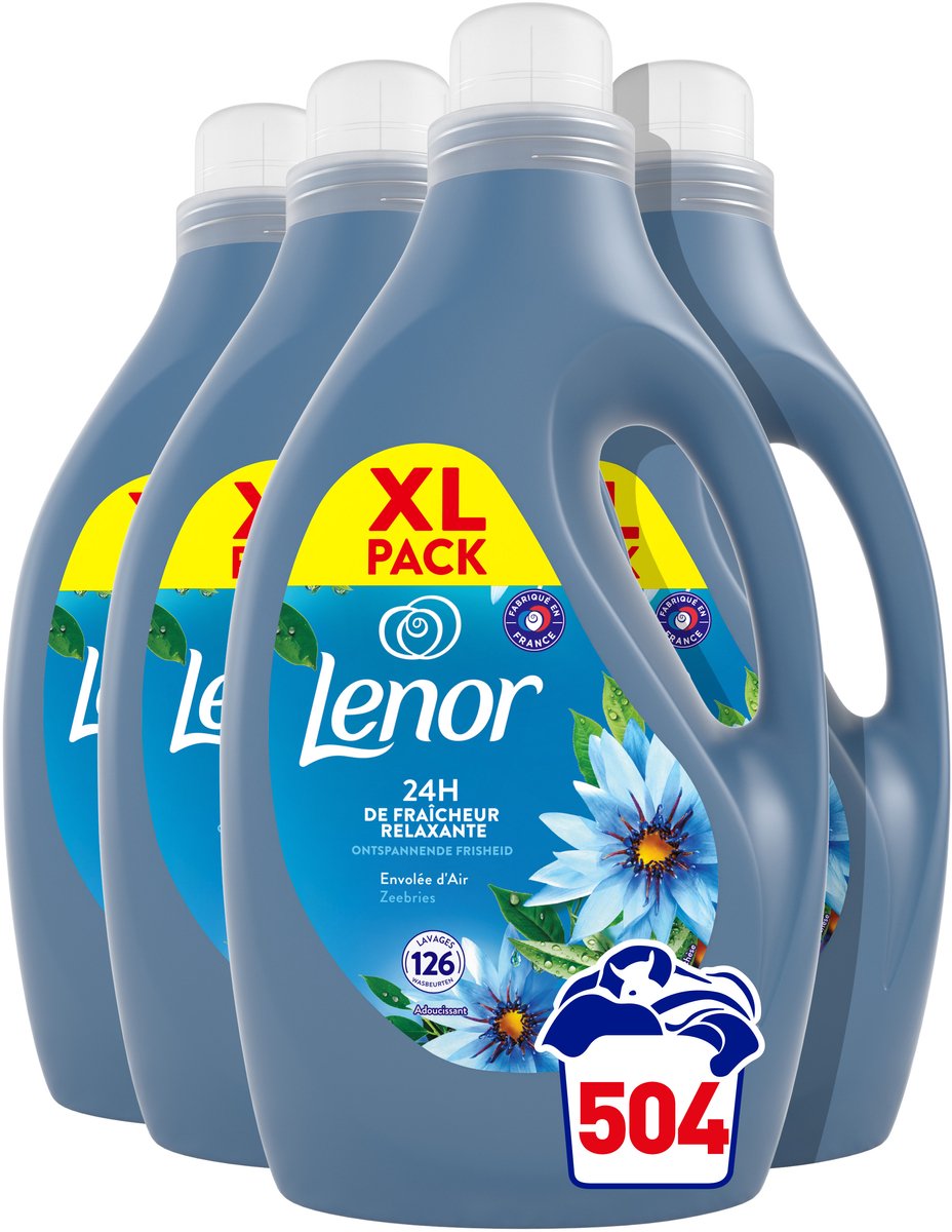 Lenor Weichspüler Meeresbrise – 4 x 126 Wäschen