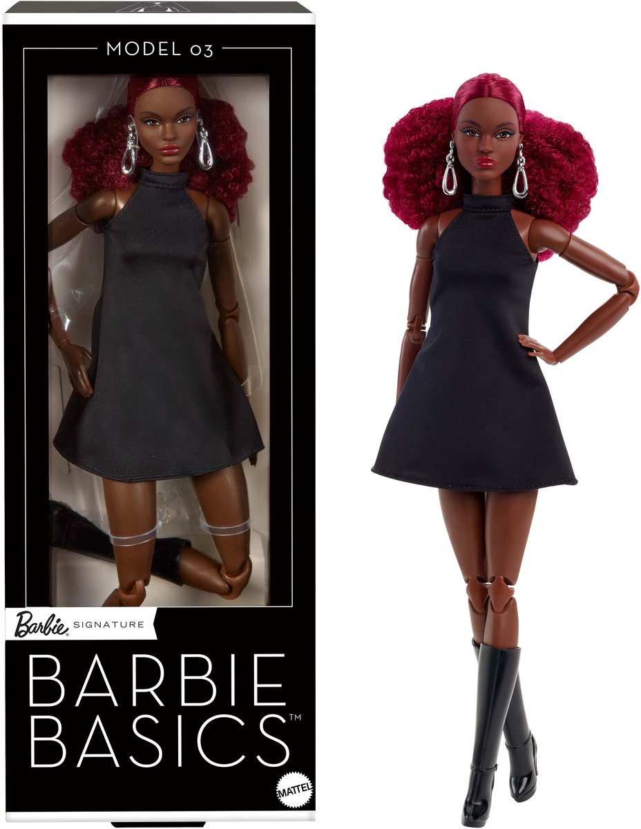 Barbie Signature Basics Puppe, schwarz, für Kinder