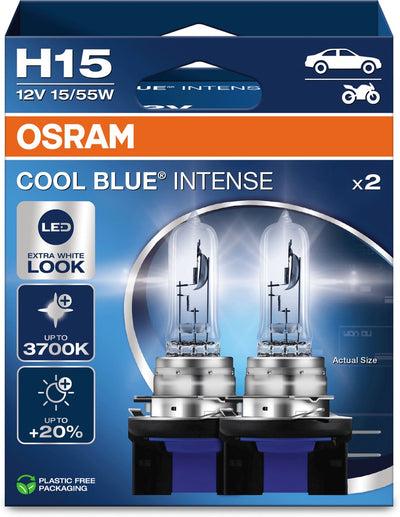 Osram Cool Blue Intense – Halogenlampe – H15 – 3700 K – helles weißes Licht