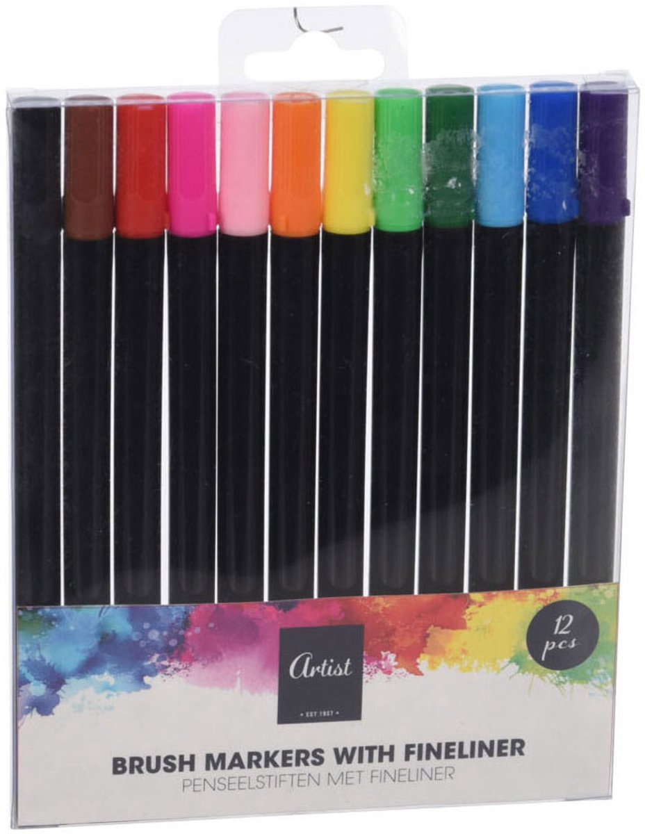 Pinselstift mit Fineliner -Set