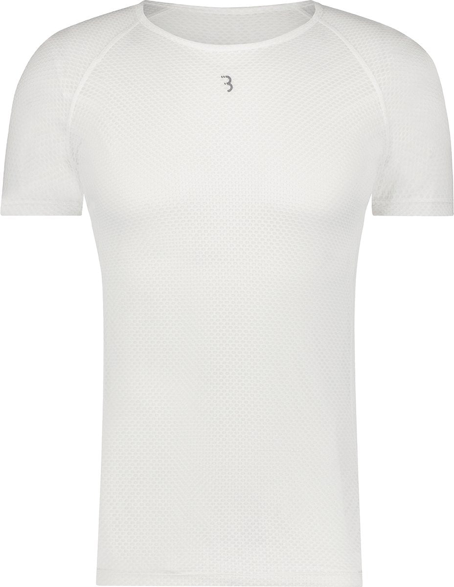 BBB Radsport-Unterhemd Radsport Meshlayer – Unterwäsche Radsport – Unterhemd Radsport Sportshirt – Unterwäsche Radsport – kurze Ärmel – Weiß – Größe XS S BUW-09