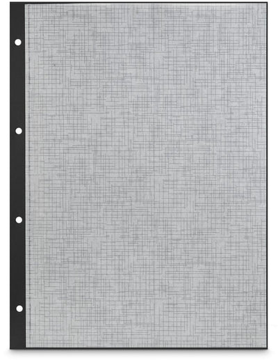 Hama Fotokarton mit Pergamin, 23,3 x 31 cm, perforiert, 25 Blatt, Schwarz