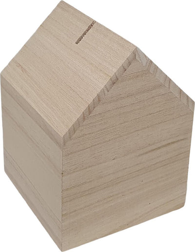 Geldbox Huis Paulownia Hout