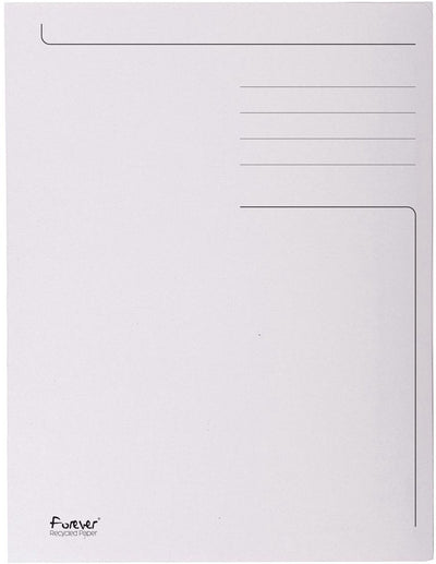 Exacompta 50x Forever® bedruckte Mappe mit 3 Klappen – 280 gm2 – 24 x 32 cm für A4 – Grau – 448019e