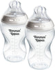 Tommee Tippee Natural Start Babyflaschen – Set mit 2 x 340 ml Babyflaschen – mittlere Fließgeschwindigkeit – 3 m+