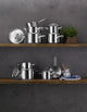 WMF Gourmet Plus - Pfannenset - 5-teilig - Edelstahl - mit Deckel - für alle Herdarten geeignet