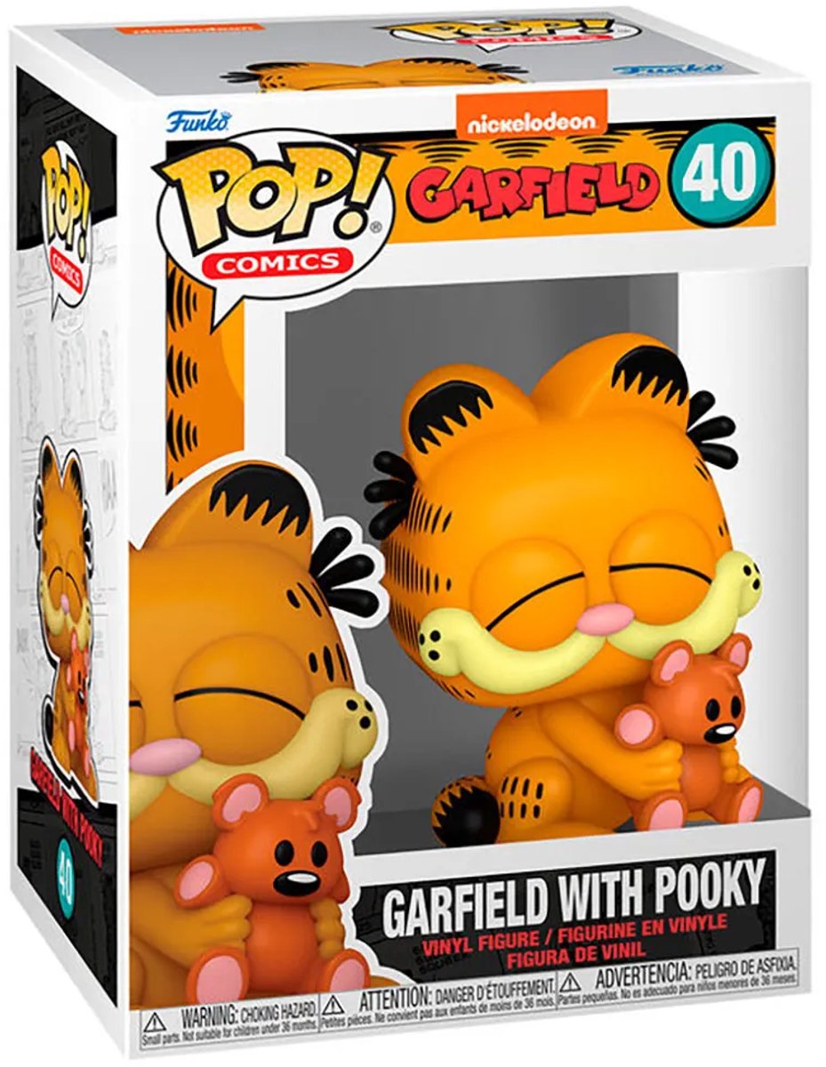 Funko Garfield Garfield mit Pooky Vinylfigur 40 Pop! mehrfarbig - PVC - Fan-Merch, Film