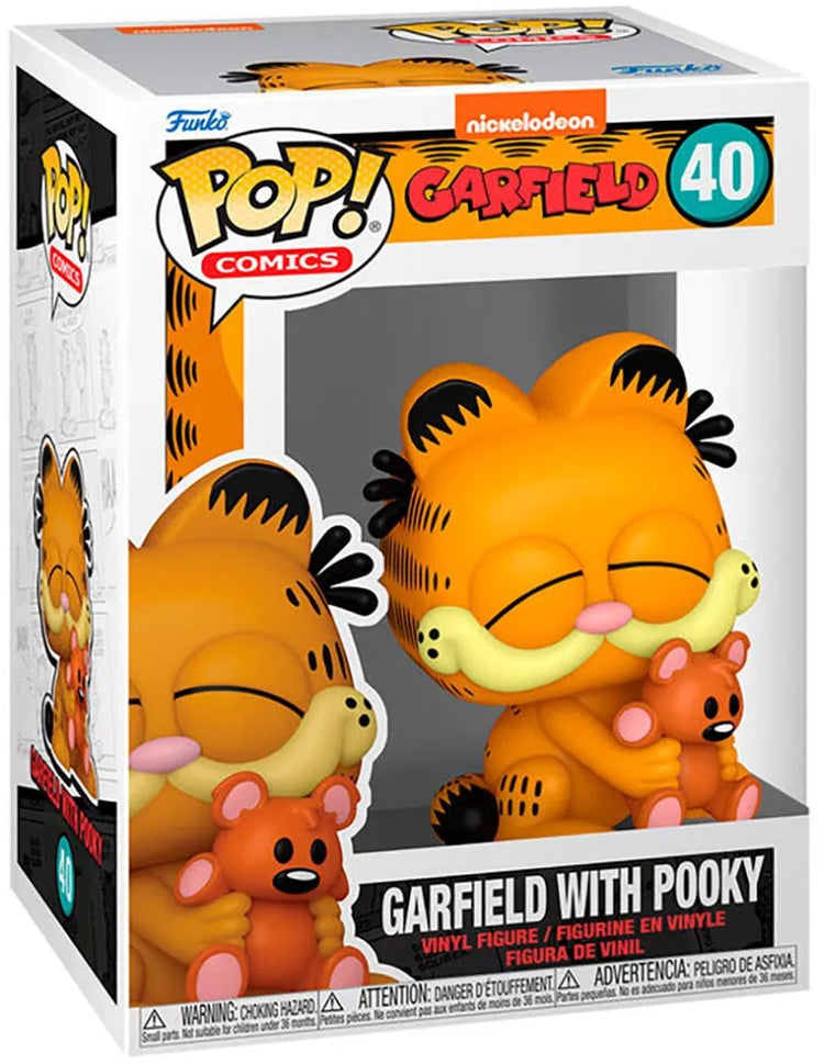 Funko Garfield Garfield mit Pooky Vinylfigur 40 Pop! mehrfarbig - PVC - Fan-Merch, Film