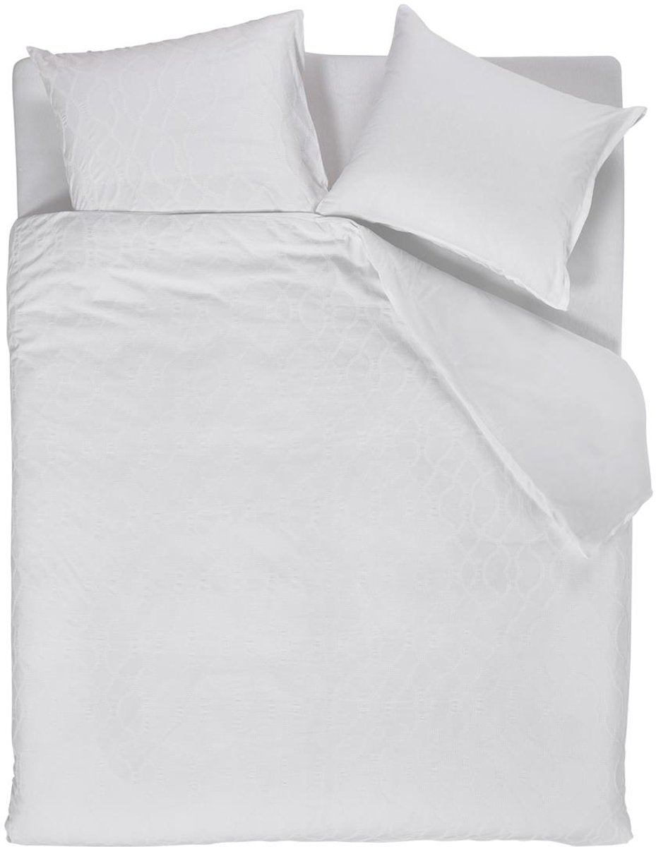 Bettwäschehouse milchiger Bettbezug – einfarbig – Einzelbetten – 240 x 200 x 220 cm – weiß