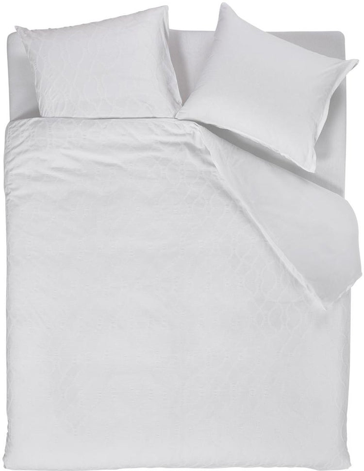 Bettwäschehouse milchiger Bettbezug – einfarbig – Einzelbetten – 240 x 200 x 220 cm – weiß