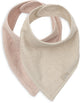 Jollein Lätzchen Bandana Seide Rose Sand (2er Pack)